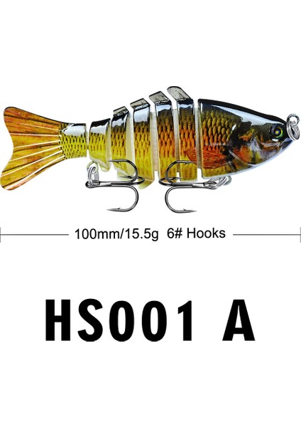 2 Adet HS001 10CM 15.5g Yol Alt Balık Yemi Çok Renkli (Yurt Dışından)