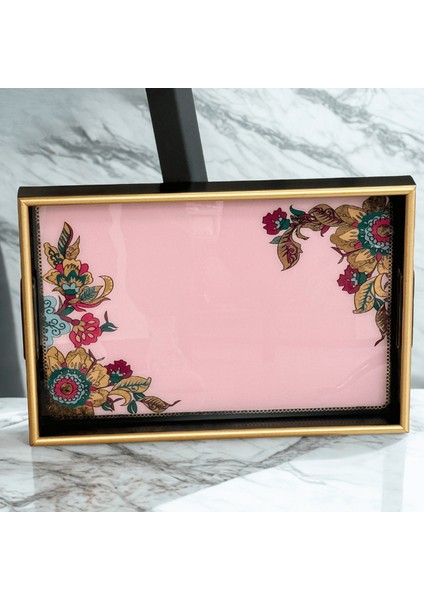A08- Lorena Asorti El Geçmeli Tepsi 31X46 (Pembe) modelleri