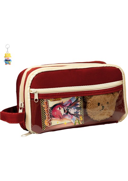 Kalem Için Kalem Çantası Dokuz Katmanlı Büyük Kapasiteli Kalem Çantası Kırtasiye Çantası (Yurt Dışından)