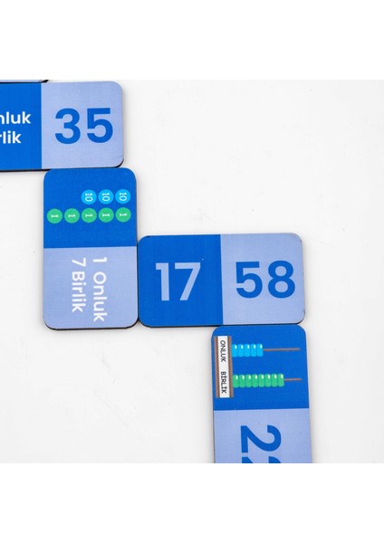 Kanguru Matematik Onluk Birlik Domino Oyunu-Basamak Değeri Öğreten Eğitici Oyun | Müfredata Uyumlu / 7-8 Yaş / 2 Oyuncu fırsatları