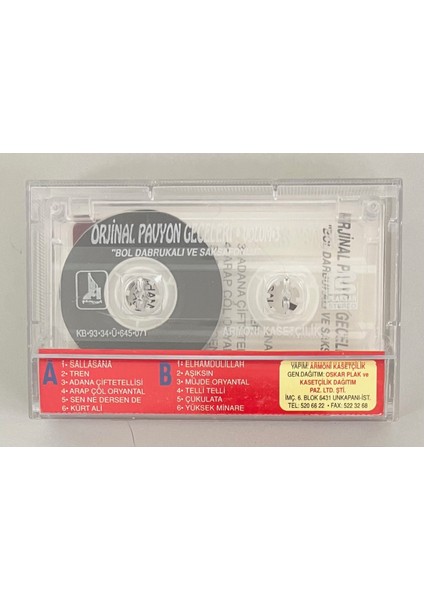 Orijinal Pavyon Geceleri 3 Kaset (Orjnal Dönem Baskı Kaset) fiyatları