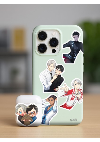 Yuri On Ice Anime Telefon Laptop Bullet Journal Yapışkanlı Folyo Sticker Paketi fiyatları