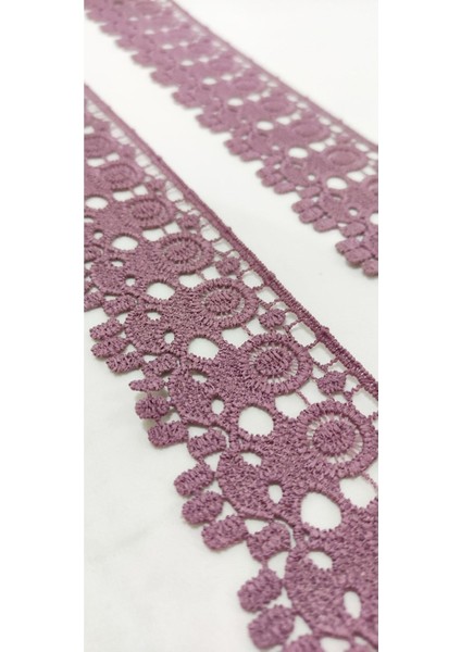 Gül Kurusu Renk Kenar Güpür