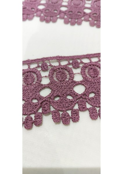 Gül Kurusu Renk Kenar Güpür