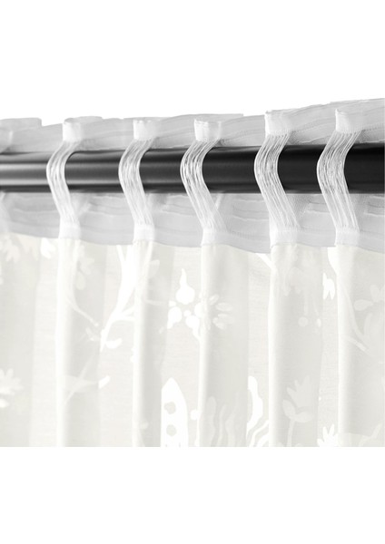 Borghıld Tül Perde 145 x 300 cm Beyaz 2 Kanat Hafif Şeffaf Polyester fiyatları