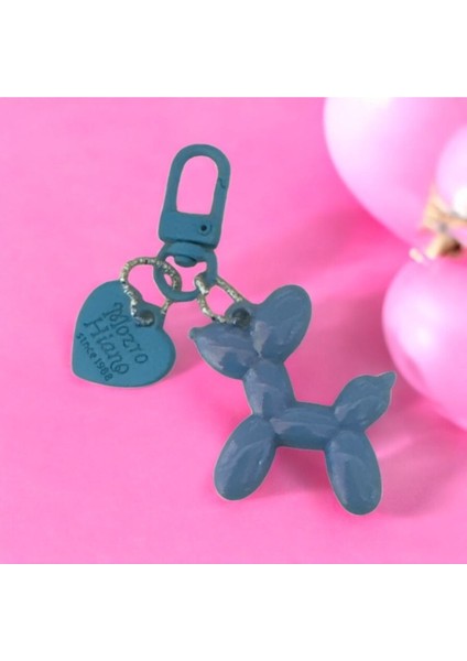 Hologram Parıltılı Balon Model Mavi Renk Köpek Anahtarlık modelleri