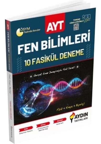 Aydın 2026 ayt Fen Bilimleri 10 Deneme