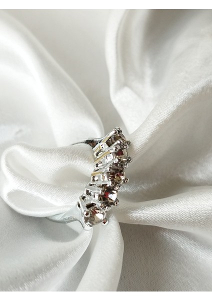 Ladybirdbujiteri Orta Zirkon Taşlı Çelik Beştaş Yüzük