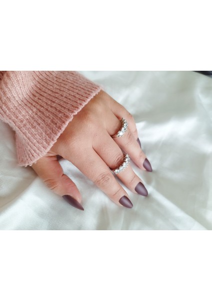 Ladybirdbujiteri Orta Zirkon Taşlı Çelik Beştaş Yüzük