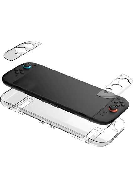Nintendo Switch 2 Şok Emici Şeffaf Komple Kılıf modelleri