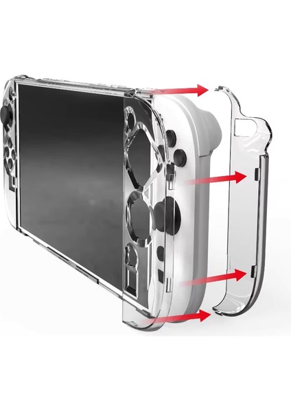 Nintendo Switch 2 Şok Emici Şeffaf Komple Kılıf fırsatları