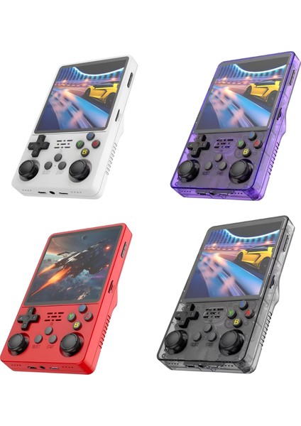 R36S Plus Oyun Konsolu El Atarisi Orjinal Arkos Işletim Sistemi 128 GB Hafıza 21000 Oyun 4ınch Ekran