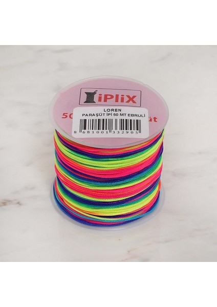 Büro Ev Ofis Hobi Dikiş Atölyesi Için 50MT Ebruli Paraşüt Ipi fiyatları