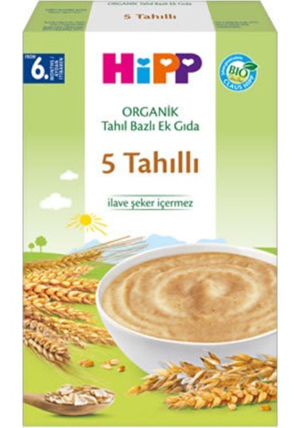 Organik 5 Tahıllı Kaşık Maması 200 gr