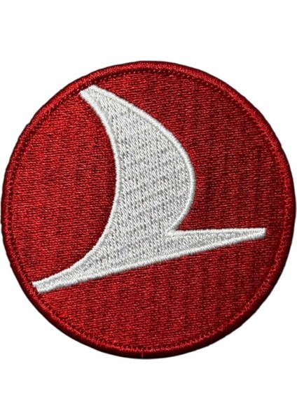 Türk Hava Yolları Thy Logolu Nakış Peç Patch - 7 cm
