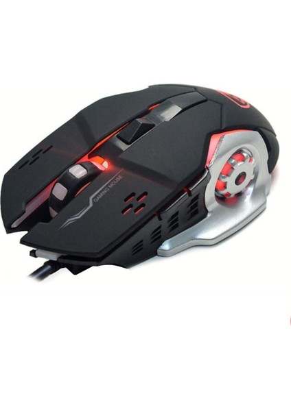 Oval Siyah Bilek Destekli Mouse Pad - LED Işıklı 6d Gaming Tip Kablolu Mouse Bilgisayar Faresi Notebook Pc Windows Uyumlu Oyuncu Mause modelleri