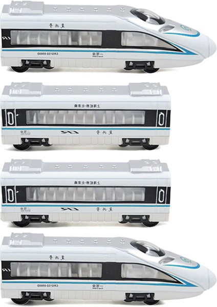 Fuxing Manyetik Hareketli Araba Alaşım Modeli Yüksek Hızlı Tren Oyuncak Demiryolu Parça Tren (Yurt Dışından)