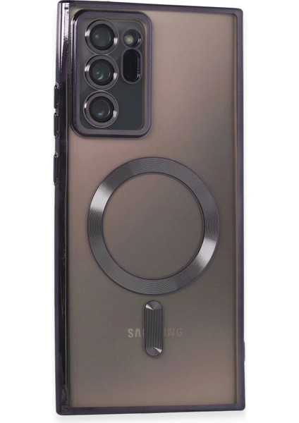 Samsung Galaxy Note 20 Ultra Kılıf Kross Magneticsafe Kapak - Mor