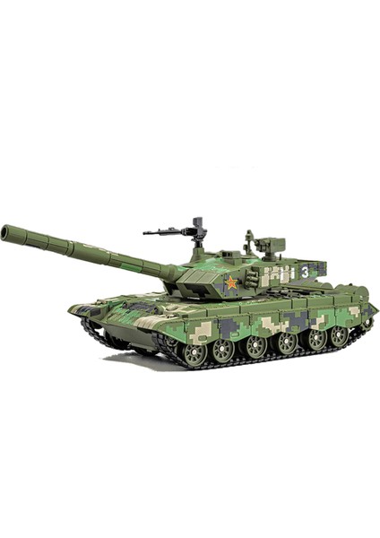 1:30 Tank T99A Sprey Fırlatma Ana Muharebe Alaşımlı Tank Araba Modeli Askeri Zırhlı Araç (Yurt Dışından)
