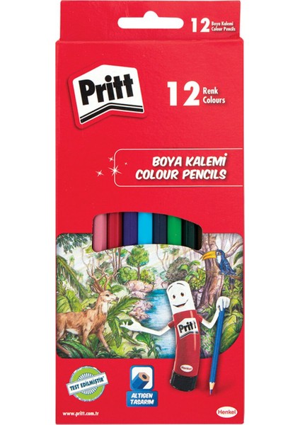Kuru Boya 12'li Karton Kutu
