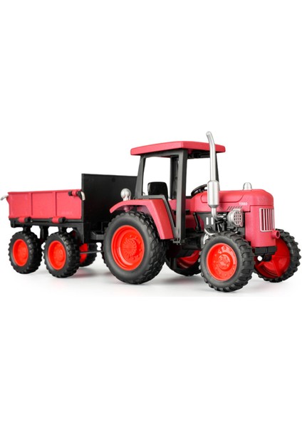 1:24 Dört Tekerlekli Traktör Alaşımlı Model Retro Sesli ve Işıklı Oyuncaklar (Yurt Dışından)