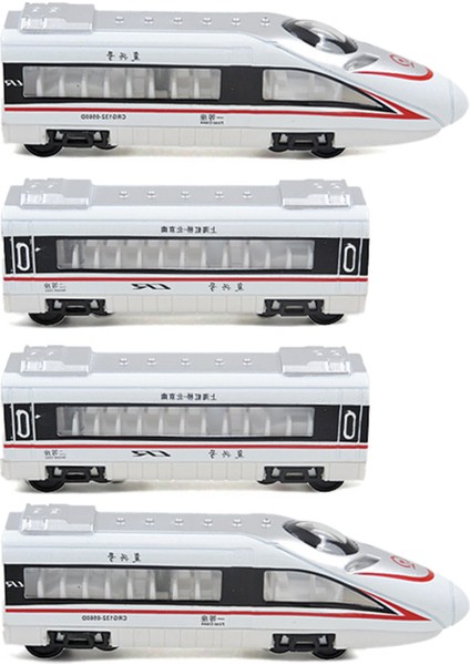 Fuxing Manyetik Hareketli Araba Alaşım Modeli Yüksek Hızlı Tren Oyuncak Demiryolu Parça Tren (Yurt Dışından)