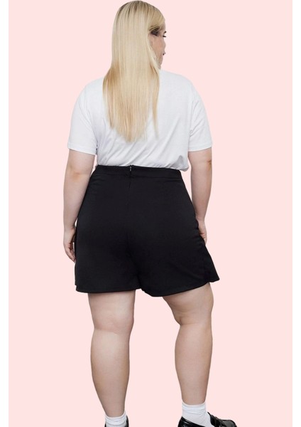 Kadın Yüksek Bel Dar Paça Kısa Şort Etek Polyester Karışımlı Yazlık Yaz Aylarının Vazgeçilmezi modelleri