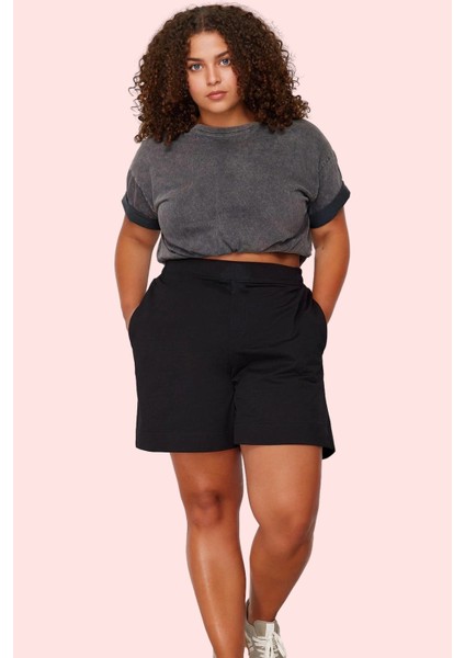 Kadın Yüksek Bel Kısa Boy Pamuk Geniş Paça Şort Yazlık Günlük Kombinler Yaz Aylarının Vazgeçilmezi fiyatları