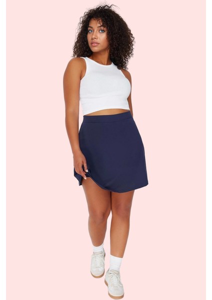 Kadın Spor Şort Etek 2 Katmanlı Örme Kumaş Nefes Alabilir Günlük Kullanım Kaliteli Malzeme fiyatları
