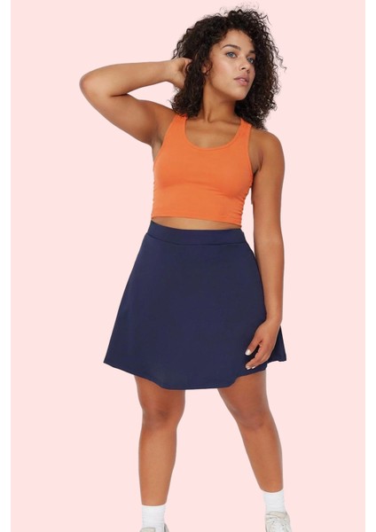 Kadın Spor Şort Etek 2 Katmanlı Örme Kumaş Nefes Alabilir Günlük Kullanım Kaliteli Malzeme fırsatları