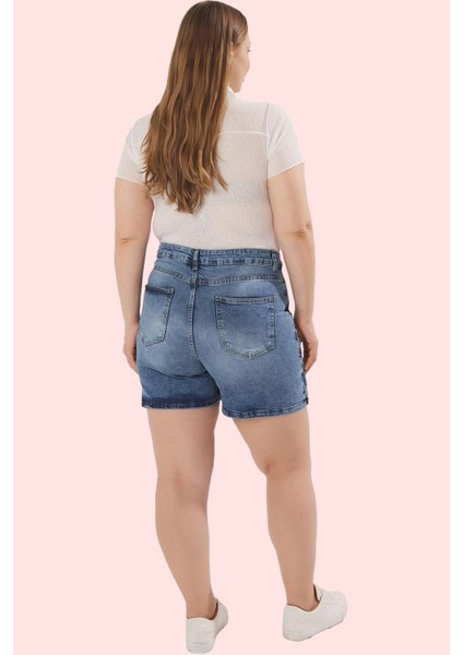 Kadın Büyük Beden Denim Şort Etek; Yüksek Bel Kısa Boy Günlük Stil Yaz Aylarının Vazgeçilmezi modelleri
