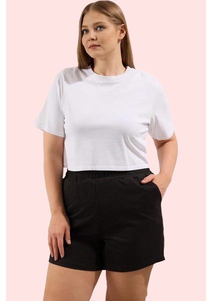 Kadın Rahat Örme Şort Günlük Kombinler Için Mükemmel Seçim Hafta Sonu Yaz Aylarının Vazgeçilmezi fiyatları