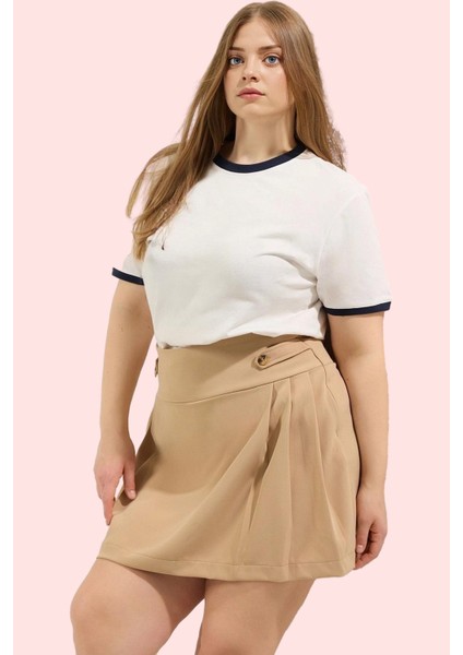 Kadın Yazlık Kısa Şort Etek Büyük Beden Casual Günlük Stil Hafta Sonu Yaz Aylarının Vazgeçilmezi