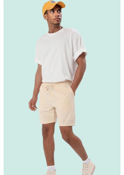 Erkek Yazlık Şort Renk Pamuk Straight Kalıp Rahat Günlük Hafta Sonu Yaz Aylarının Vazgeçilmezi