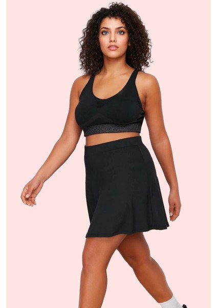 Kadın Spor Şort Etek 2 Katmanlı Örme Kumaş Nefes Alabilir Günlük Kullanım Kaliteli Malzeme fiyatları