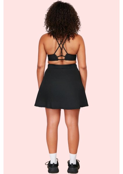 Kadın Spor Şort Etek 2 Katmanlı Örme Kumaş Nefes Alabilir Günlük Kullanım Kaliteli Malzeme indirimleri