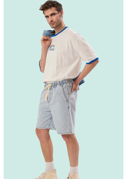 Erkek Kısa Boy Denim Şort Straight Kalıp Pamuk Casual Yaz Stilleri Için Stilin Buluştuğu Yer