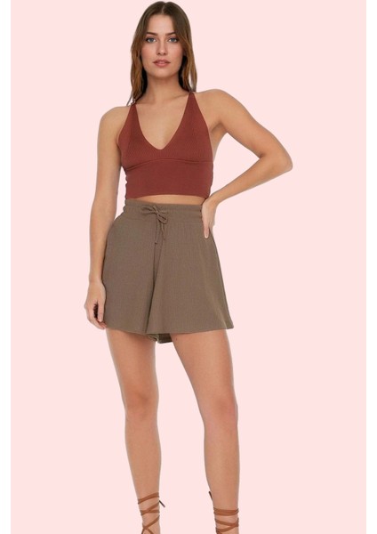 Kadın Straight Kalıp Şort Polyester Rahat Günlük Yaz Stilleri Hafta Sonu Dayanıklı Malzeme