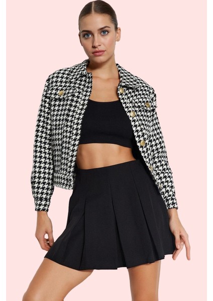 Kadın Pileli Şort Etek Dokuma Kumaş Rahat Günlük Yüksek Bel Hafta Sonu Yaz Aylarının Vazgeçilmezi