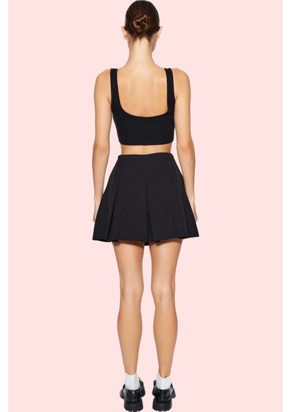 Kadın Pileli Şort Etek Dokuma Kumaş Rahat Günlük Yüksek Bel Hafta Sonu Yaz Aylarının Vazgeçilmezi modelleri