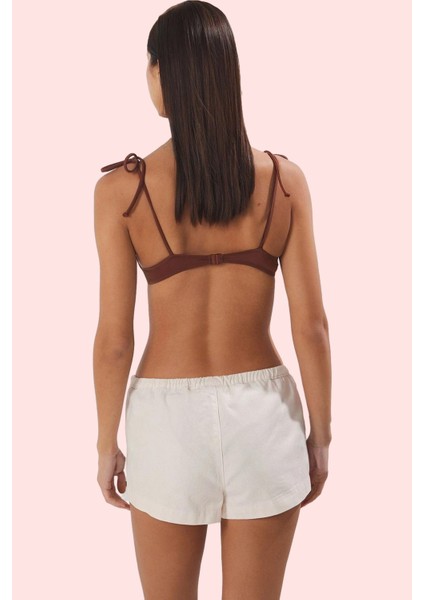 Kadın Yazlık Şort Denim Kumaş Çok Çizgili Desen Geniş Paça Pamuk Rahat Kesim Günlük Kullanım modelleri