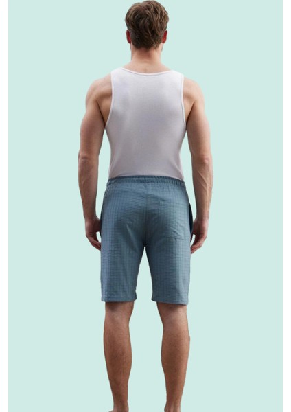 Erkek Kısa Boy Pamuklu Boru Paça Şort Dokulu Kumaş Günlük Kullanım Yaz Aylarının Vazgeçilmezi