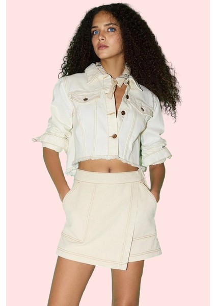 Kadın Yazlık Pamuk Denim Şort Etek; Normal Bel Düz Desen Dar Paça Yaz Aylarının Vazgeçilmezi fiyatları