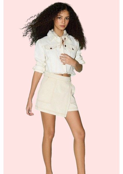 Kadın Yazlık Pamuk Denim Şort Etek; Normal Bel Düz Desen Dar Paça Yaz Aylarının Vazgeçilmezi modelleri