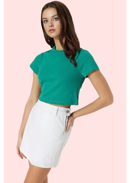 Kadın Yazlık Denim Şort Etek Yüksek Bel Geniş Paça Pamuk Günlük Stil Yaz Aylarının Vazgeçilmezi