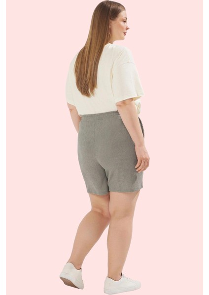 Kadın Yüksek Bel Straight Şort Örme Kumaş Günlük Rahatlık Hafta Sonu Yaz Aylarının Vazgeçilmezi modelleri