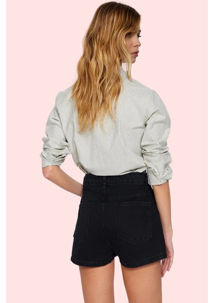 Kadın Kısa Boy Denim Şort Pamuk Günlük Kullanım Için Rahat Hafta Sonu Yaz Aylarının Vazgeçilmezi modelleri