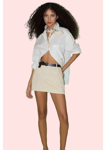 Kadın Kısa Boy Şort Etek Pamuk Denim Kumaş Günlük Kombinler Için Yaz Aylarının Vazgeçilmezi fiyatları