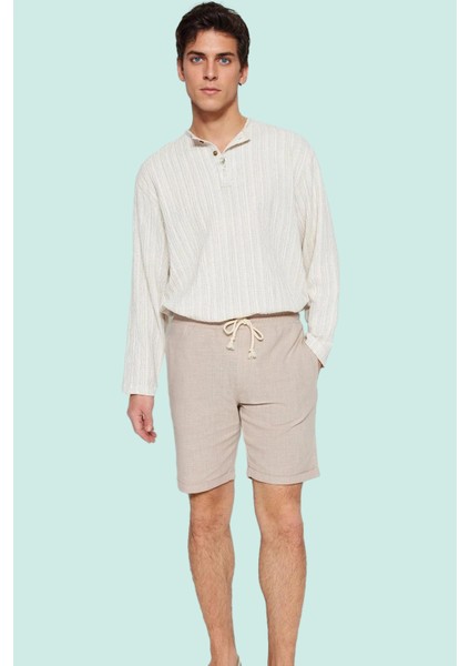 Erkek Yazlık Pamuk Şort Renk Boru Paça Normal Bel Günlük Kullanım Yaz Aylarının Vazgeçilmezi