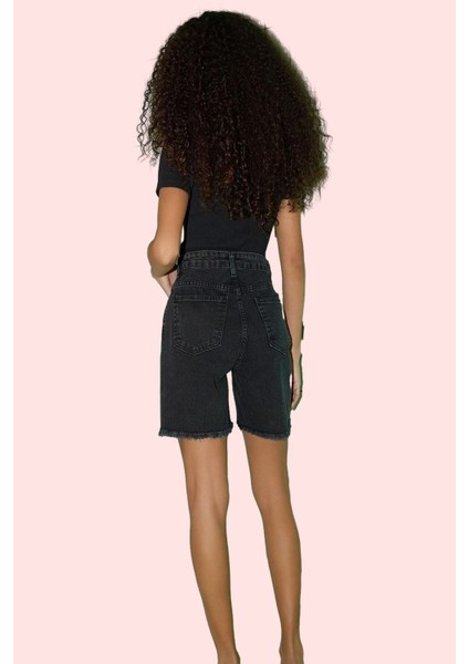 Kadın Yüksek Bel Denim Şort Pamuk City Short Boru Paça Yaz Kombinleri Için Günlük Kullanım modelleri